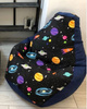 Pufa worek sako GRUSZA DRUK planety XL-130x90 cm